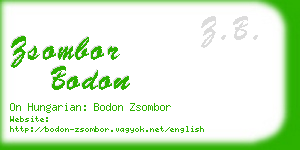 zsombor bodon business card